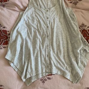 Vans Grey Tank Top w/ Buttons